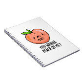 Je wilt me een grappige fruitpun laten zien. notitieboek (Rechterzijde)