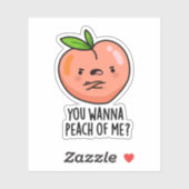 Je wilt me een grappige fruitpun laten zien. sticker (Vel)
