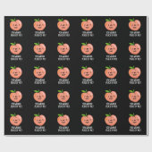 Je wilt me met grappige fruitpun donker BG peutere Cadeaupapier (Vlak)