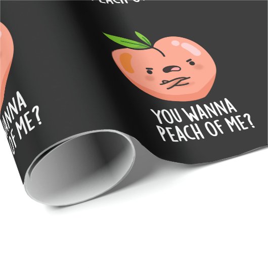 Je wilt me met grappige fruitpun donker BG peutere Cadeaupapier (Rol Hoek)