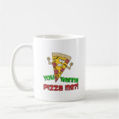 Je wilt Pizza me Funny Cartoon Mok (Links)