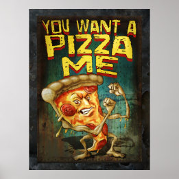 Je wilt Pizza me Poster