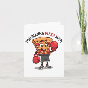Je wilt pizza van mij grappige gym workout boksen  kaart