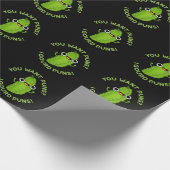 Je wilt Puns I Gourd Puns Veggie Pun Dark BG Cadeaupapier (Hoek)