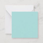 Je winkelnaam Bedrijfsnaam Bedankt met enveloppe Notitiekaartje (Achterkant)