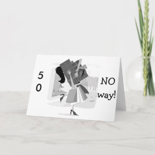 Je winkelt alsof je nog steeds 21 = 5e VERJAARDAG  Kaart