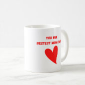 Je wint de beste moeder ooit koffiemok (Voorkant rechts)