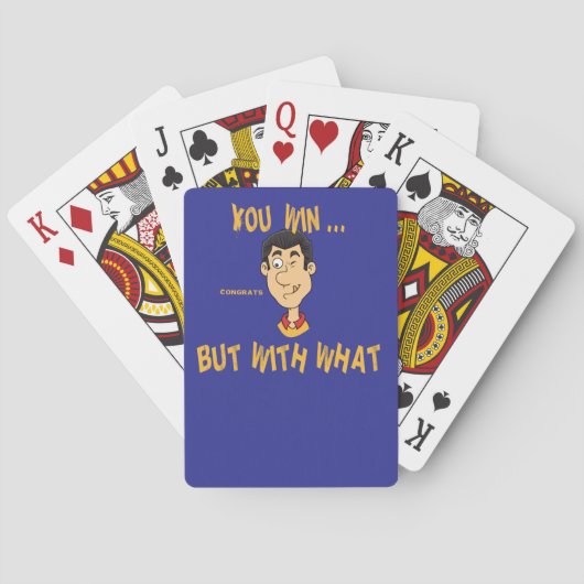 Je wint... Maar ten koste van wat? Pokerkaarten (Achterkant)