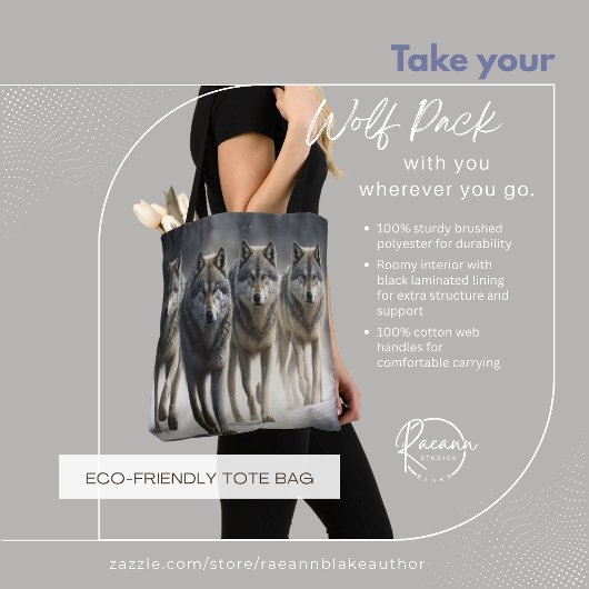 Je Wolf Pack Tote Bag