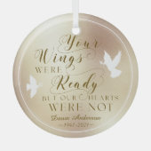 Je woningen waren klaar Foto Memorial Keepslag Dov Glas Ornament (Voorkant)