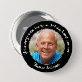 Je woningen waren klaar Moderne Foto Memorial Ronde Button 7,6 Cm (Voorkant /achterkant)