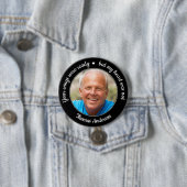 Je woningen waren klaar Moderne Foto Memorial Ronde Button 7,6 Cm (In situ)