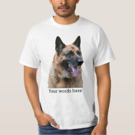 Je woorden en een sluiting van een Duitse herderho T-shirt