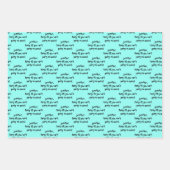 Je woorden met haar naam Birthday Gift Inpakpapier Vel (Voorkant 3)