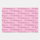 Je woorden met haar naam Birthday Gift Inpakpapier Vel (Voorkant 2)