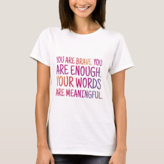 Je woorden zijn belangrijk t-shirt