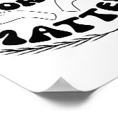 Je woorden zijn saai, sms-taal poster (Hoek)