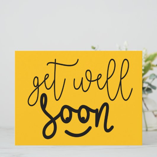 Je word snel weer beter. Van harte beterschap ! Kaart (Staand voorkant)