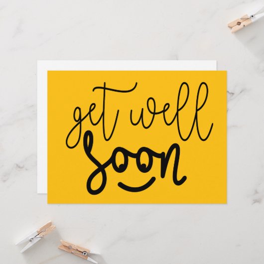Je word snel weer beter. Van harte beterschap ! Kaart (Voorkant / Achterkant in situ)