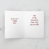 JE WORDT "50" HOE VIND JE DAT KAART (Binnen)