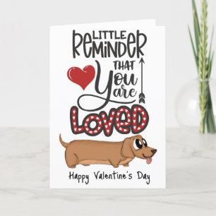 Je wordt bemind...Een Valentijnskaart van de hond Feestdagen Kaart