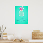 Je wordt bemind kinderkamer muur kunst print (Keuken)