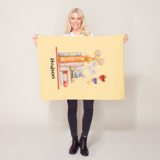 Je wordt bemind kindervluchtdeken fleece deken (In situ)