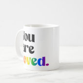 Je wordt bemind koffiemok (Voorkant links)