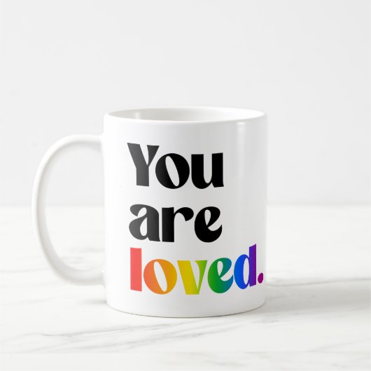 Je wordt bemind koffiemok (Links)