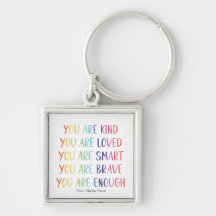 Je wordt bemind Leuk regenboog positieve Affirmati