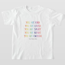 Je wordt bemind Leuk regenboog positieve bevestigi