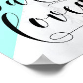 Je wordt bemind | Nep wit marmeren poster voor de  (Hoek)