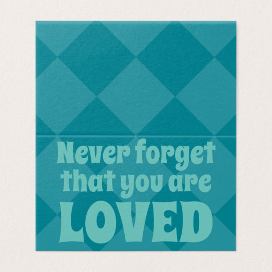 Je wordt bemind Platonic Valentijnsdag kaart 25 st (Buitenkant ongevouwen)