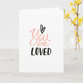 Je wordt bemind Valentijnskaart Kaart (Gele Bloem)