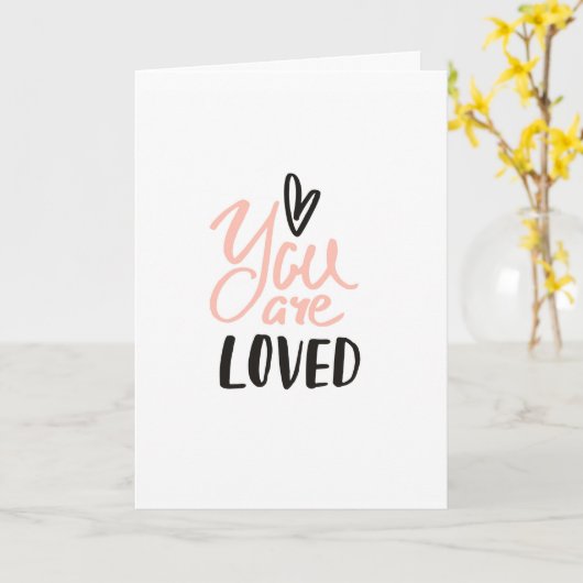 Je wordt bemind Valentijnskaart Kaart (Gele Bloem)