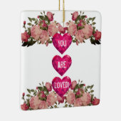 Je wordt bemind vierkant ornament (Rechts)