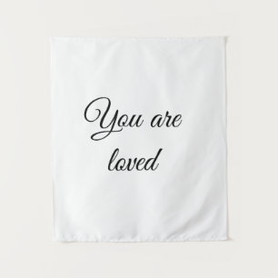 Je wordt bemind zon motivatie quote mindful gezege wandkleed