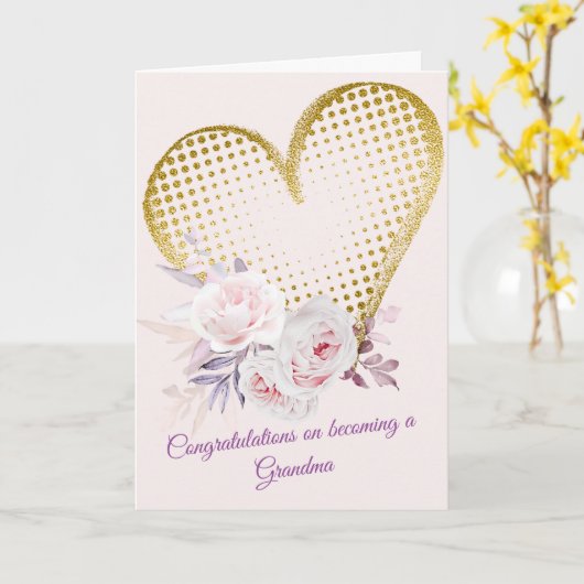 Je wordt een oma kaart (Gele Bloem)