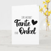 Je wordt een oom en tante kaart (Gele Bloem)