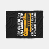 Je wordt een schoolbuschauffeur fleece deken (Voorkant (Horizontaal))