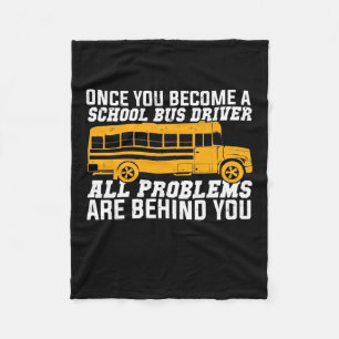 Je wordt een schoolbuschauffeur fleece deken