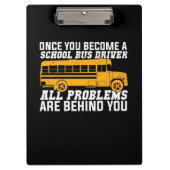 Je wordt een schoolbuschauffeur klembord (Voorkant)