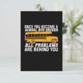 Je wordt een schoolbuschauffeur RSVP kaartje (Staand voorkant)