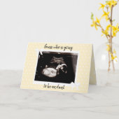 Je wordt een tante Baby Zwangerschap. Kaart (Gele Bloem)