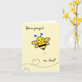 Je wordt een tante - gefeliciteerd kaart (Gele Bloem)