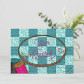 JE WORDT GEÏNVITEERD - INVITATIE - ZOEKEN/KIJKEN E KAART (Staand voorkant)