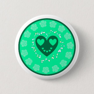 Je Wordt Geliefd Hart & Rozen Knopspeld Ronde Button 5,7 Cm