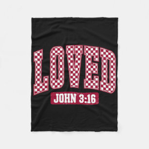 Je Wordt Geliefd Johannes 3_16 Want Zo Heeft God D Fleece Deken