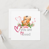 Je wordt geliefd Tijger kaart (Voorkant / Achterkant in situ)