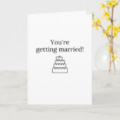 Je wordt getrouwd kaart (Gele Bloem)